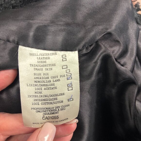 Lindzon Mongolian Lamb Black Lined Vest – Rockstar Luxury - Picture 9 of 11